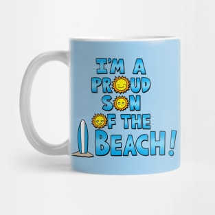 Funny Slogan For Beach Goers Summer Beach Sun Clever Pun Meme Mug